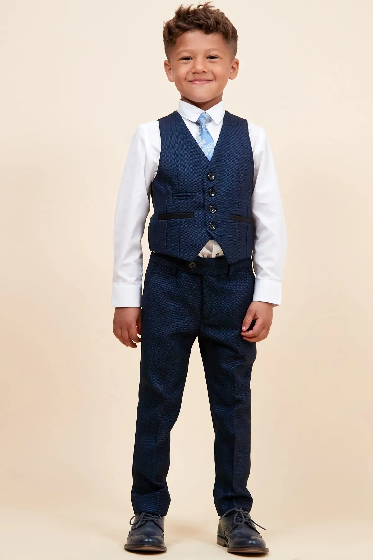 CALLUM - Childrens Blue Three Piece Suit