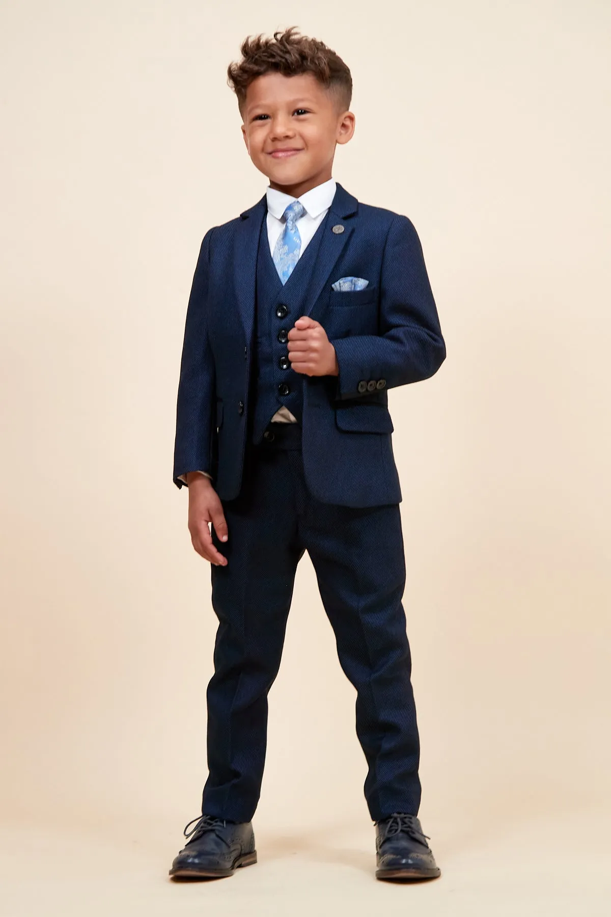 CALLUM - Childrens Blue Three Piece Suit