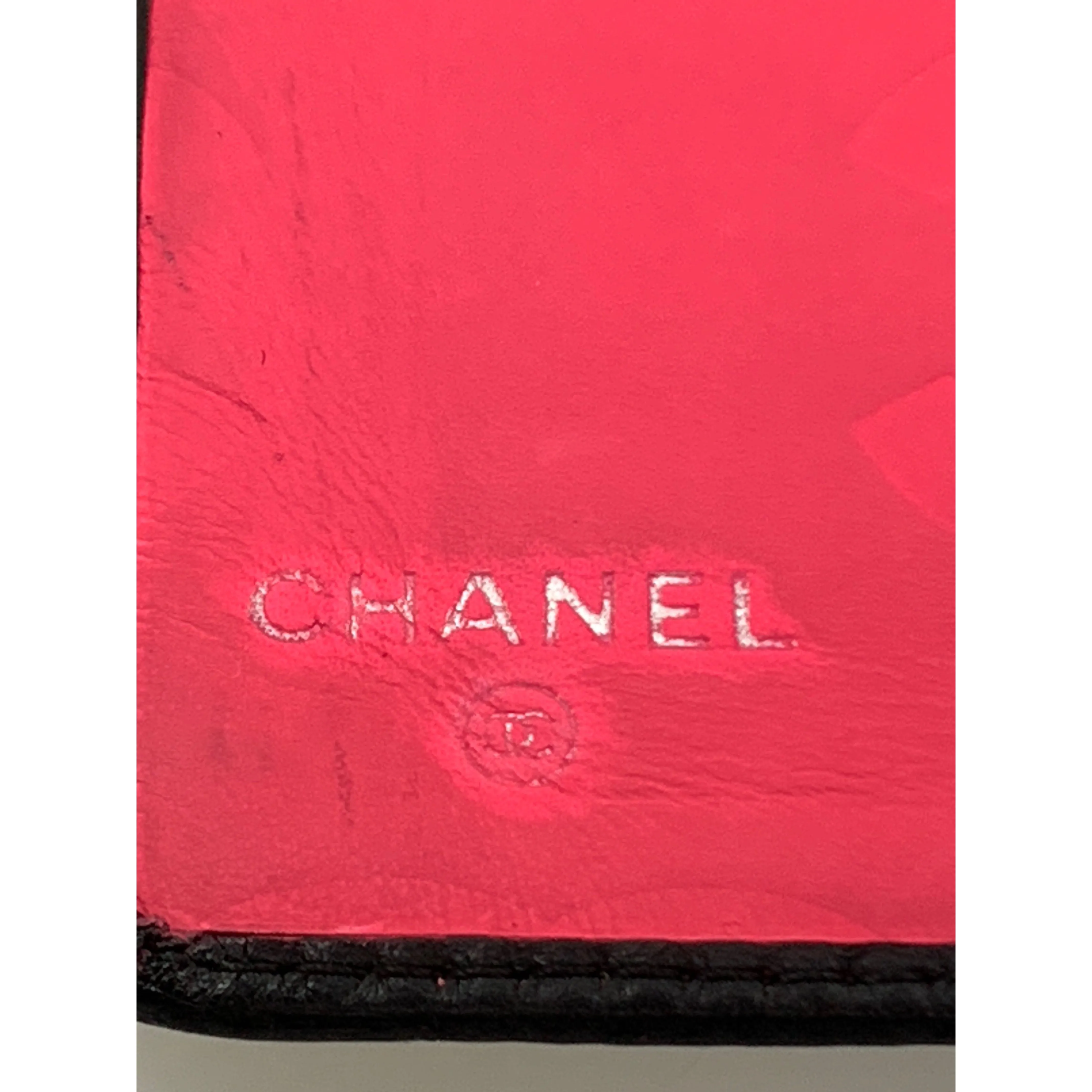 #CHANEL/Long Wallet/BLK/Cowhide