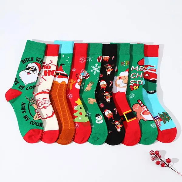 Christmas Style Cotton Mid-Calf Socks 21977858S