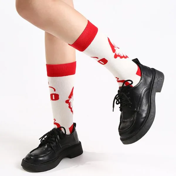 Christmas Style Cotton Mid-Calf Socks 21977858S