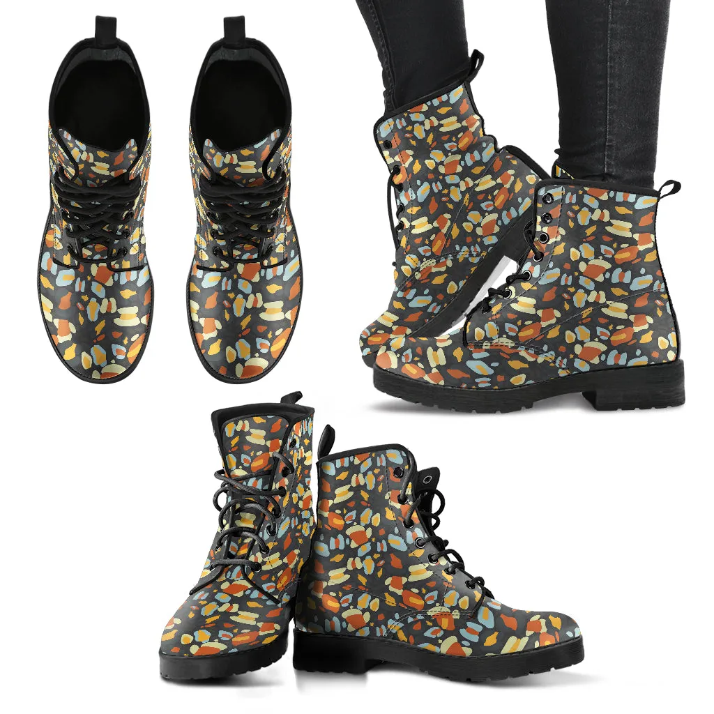 City Leopard Vegan Leather Boots