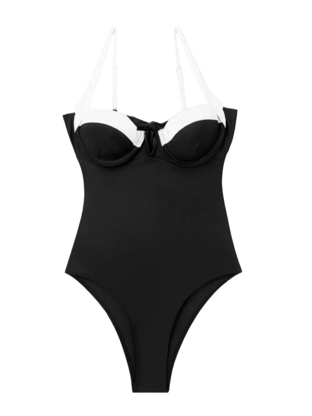 Classic Contrst One Piece Swimsuit