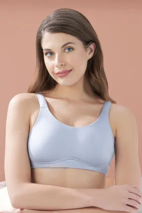 Cloudsoft Support Non-padded & Non-wired Bra - Soft Gray