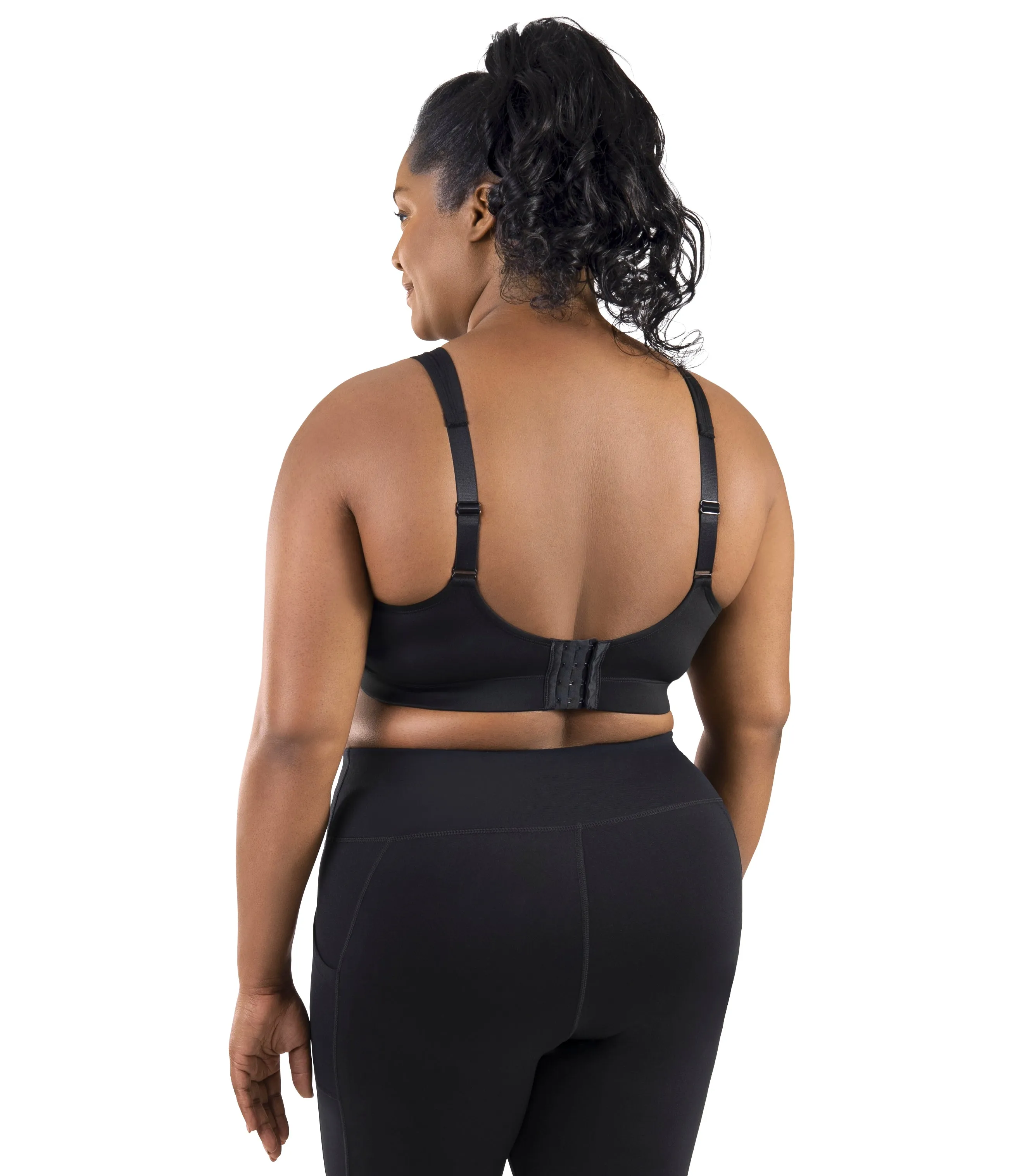 Comfort Support Back Clasp Plus Size Sports Bra