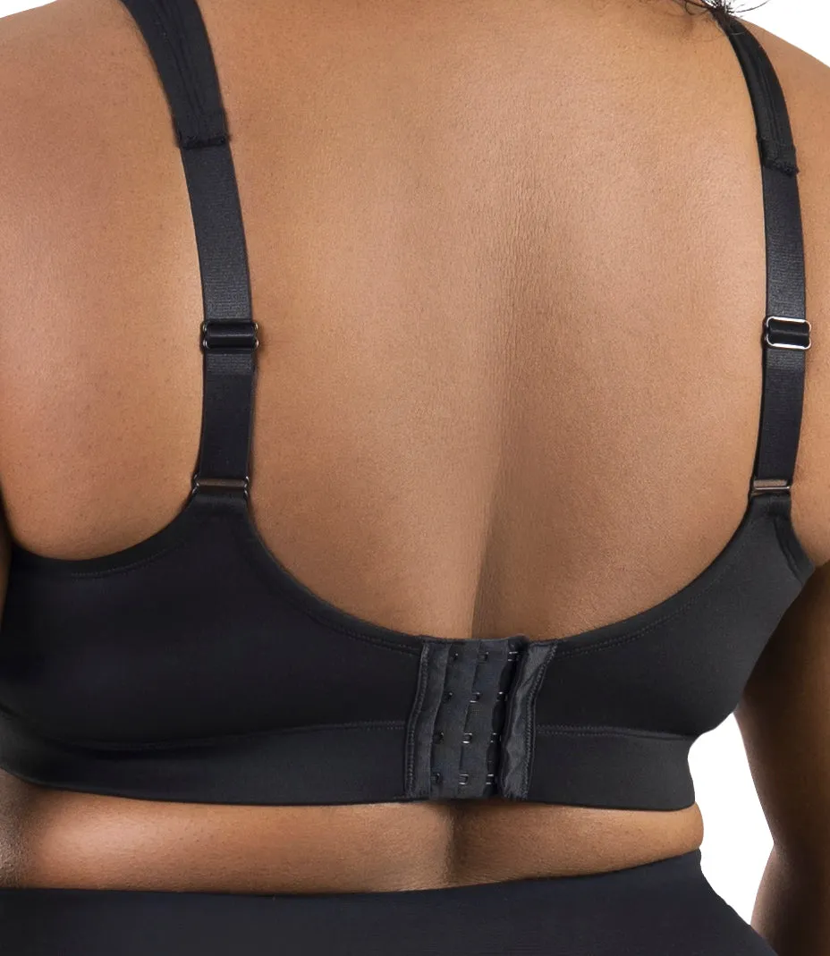 Comfort Support Back Clasp Plus Size Sports Bra