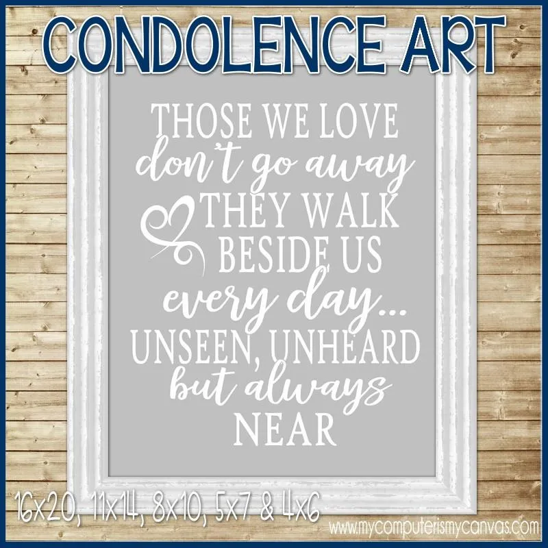 Condolence Art, Bereavement Gift {Always Near} - PRINTABLE