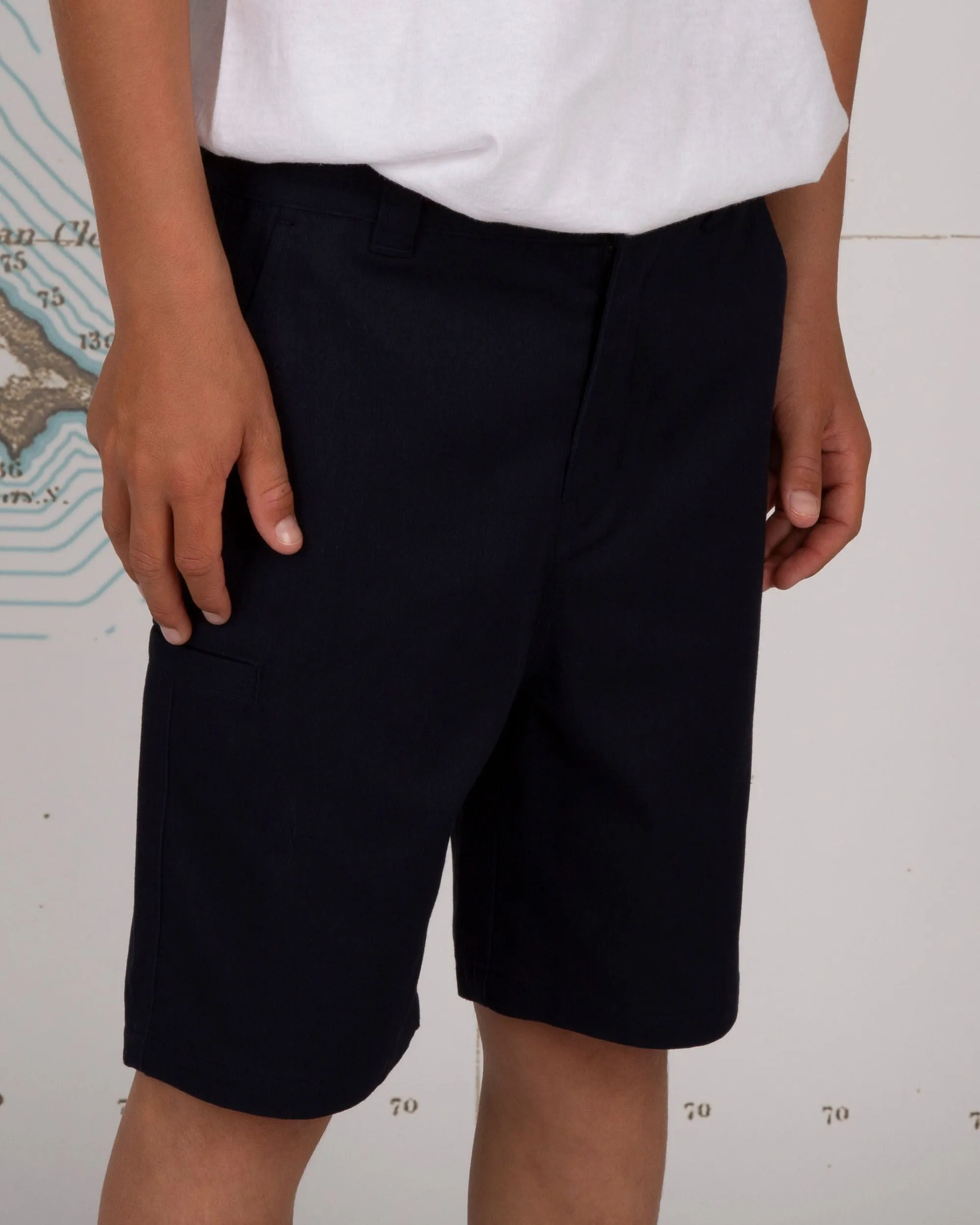 Deckhand Boys Navy Chino Short