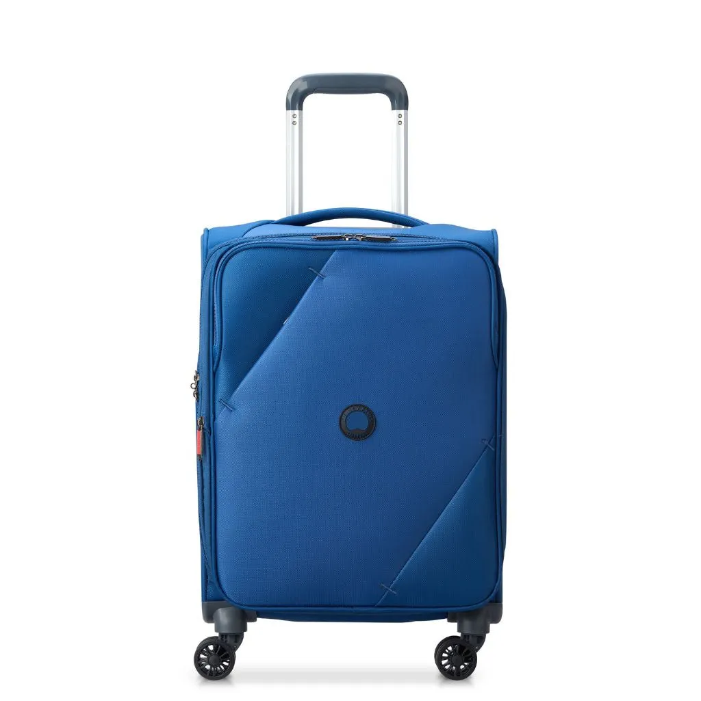 Delsey MARINGA 55cm Carry On Exp Softsided Luggage - Blue