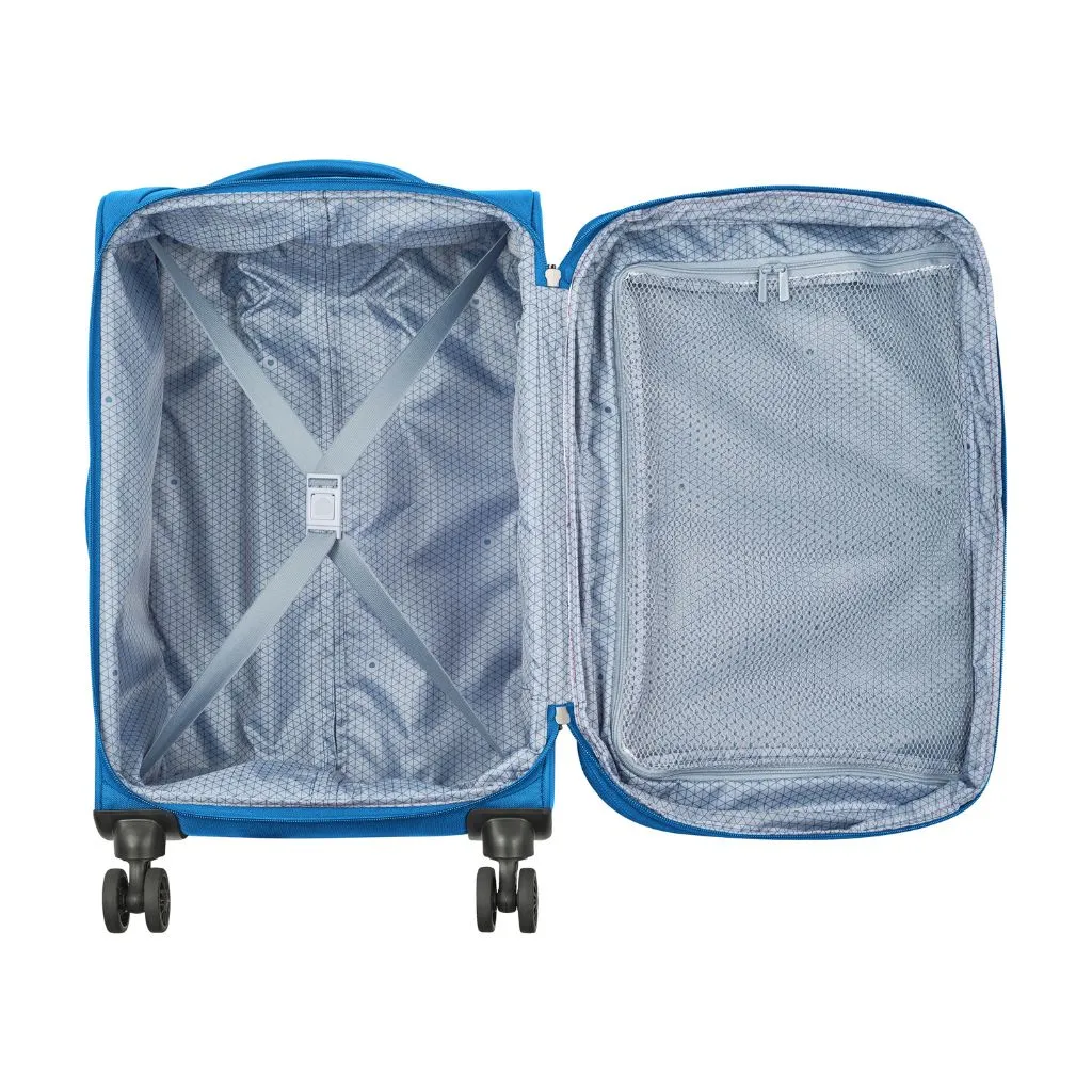 Delsey MARINGA 55cm Carry On Exp Softsided Luggage - Blue