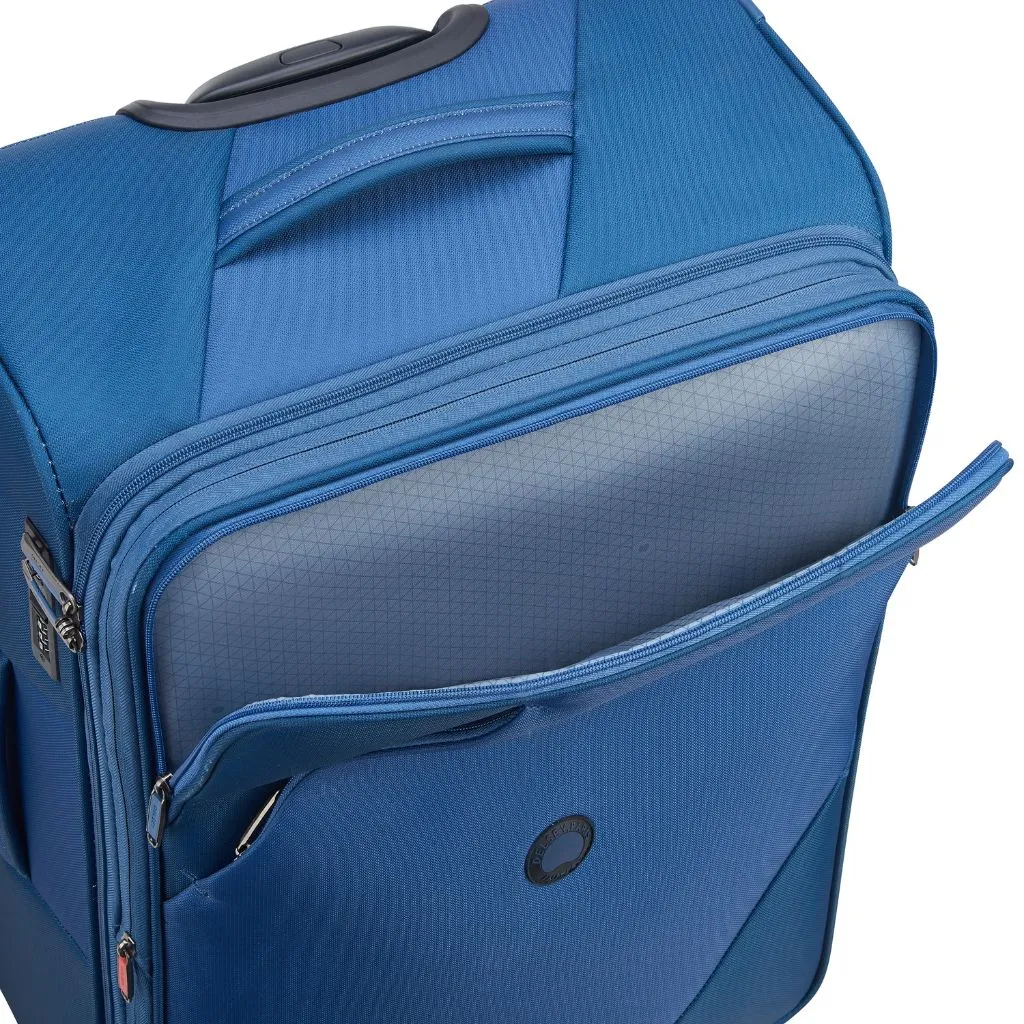 Delsey MARINGA 55cm Carry On Exp Softsided Luggage - Blue