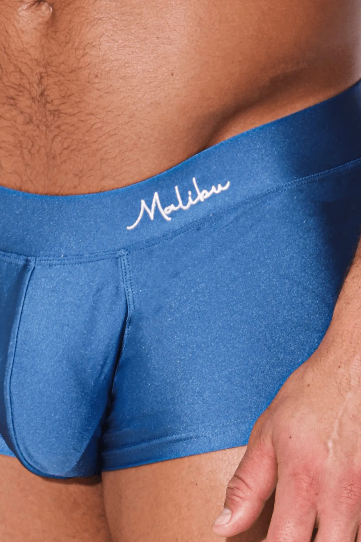 Dynamic Sheen Boxer Briefs - Sky Blue