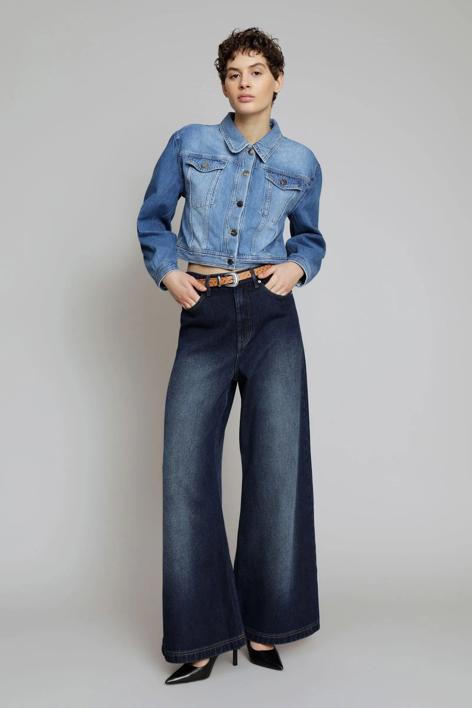 Ecube Tencel Wide-Leg Jeans