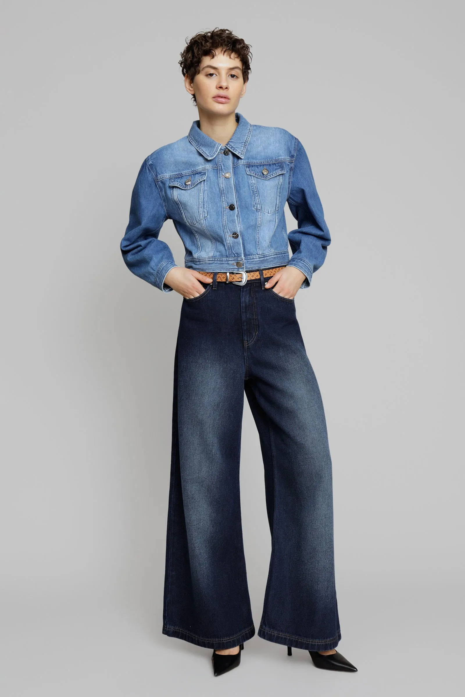 Ecube Tencel Wide-Leg Jeans