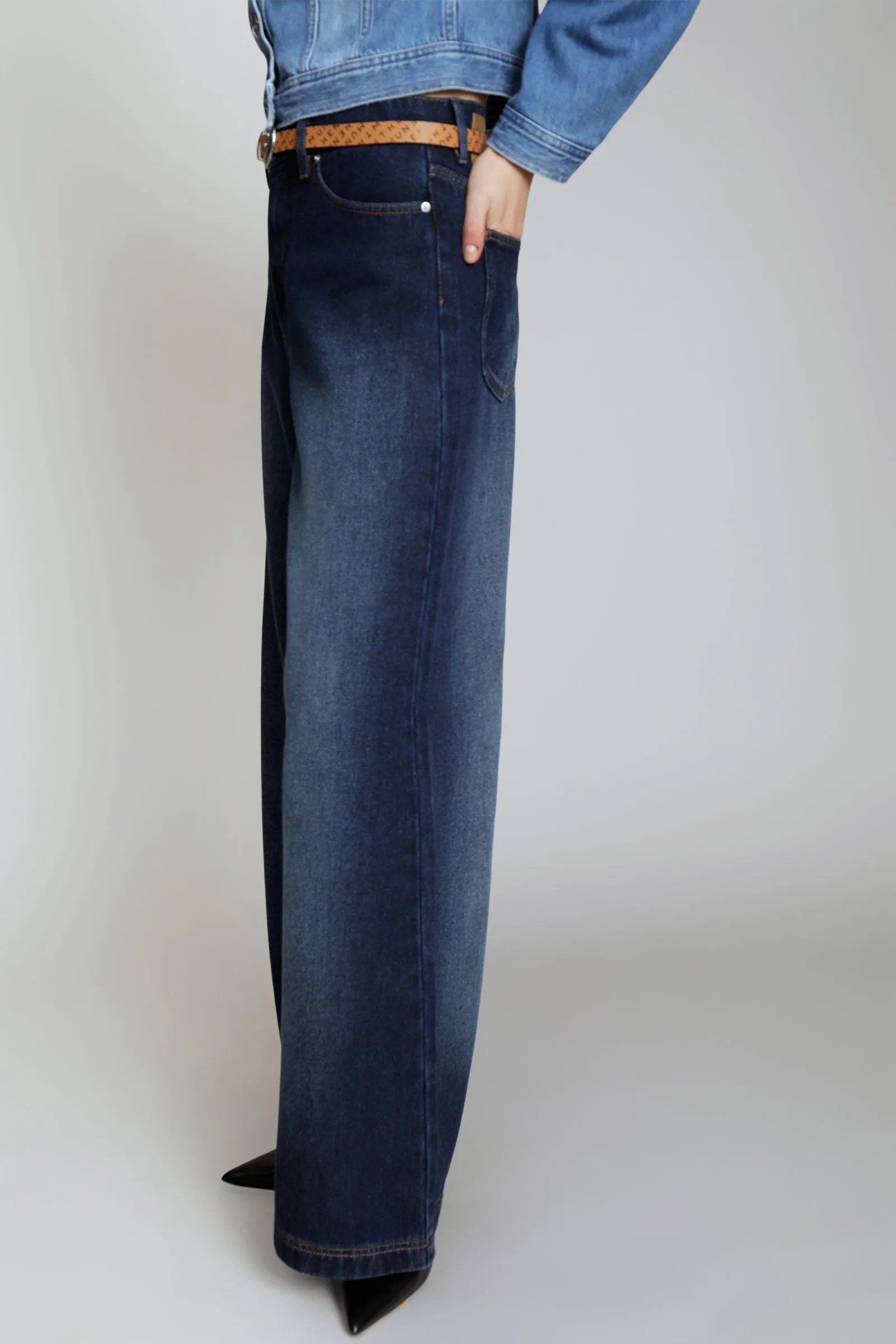 Ecube Tencel Wide-Leg Jeans