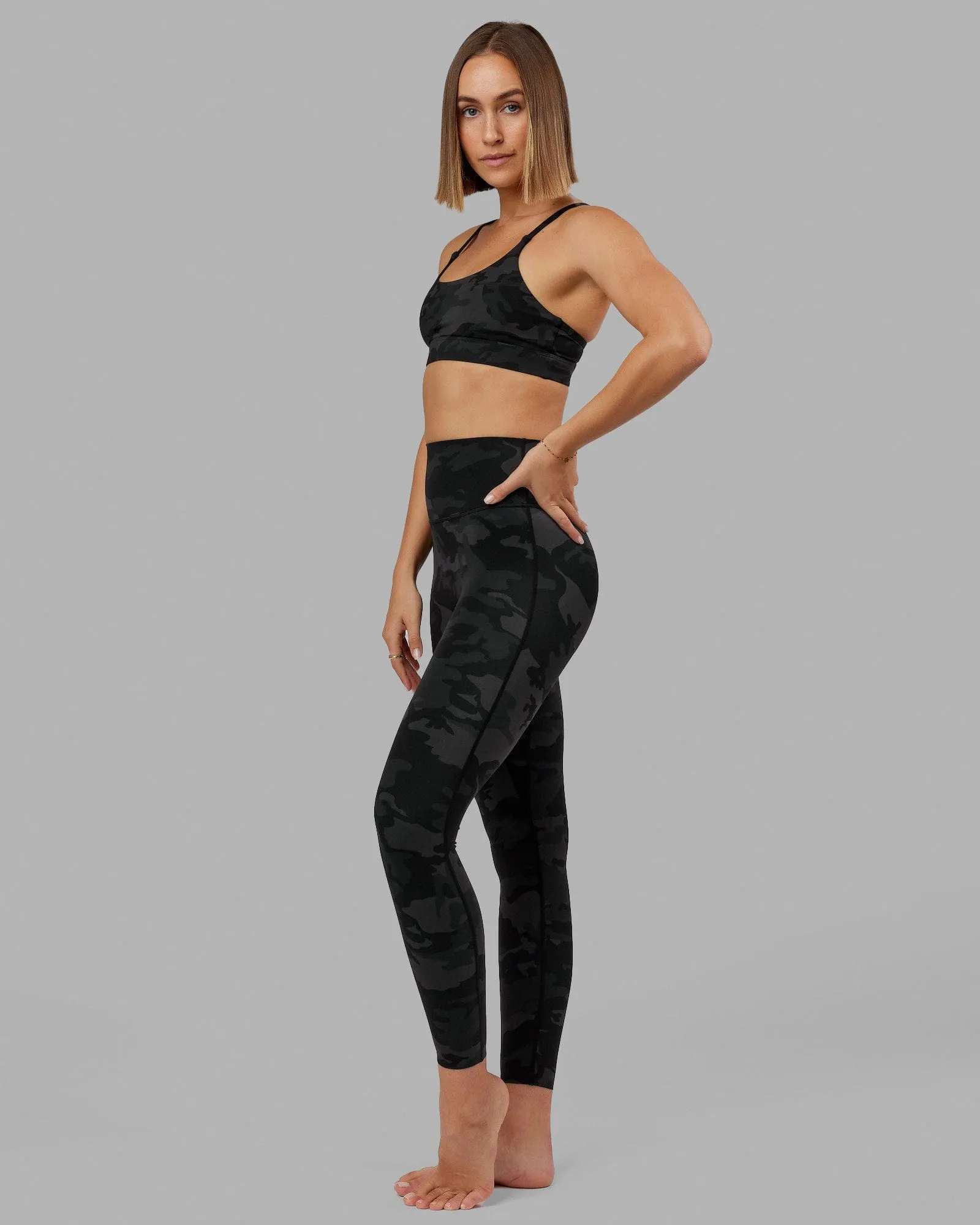 Elixir Full Length Leggings - Black Camo