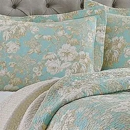 EMILY BLUE KING QUILT SET