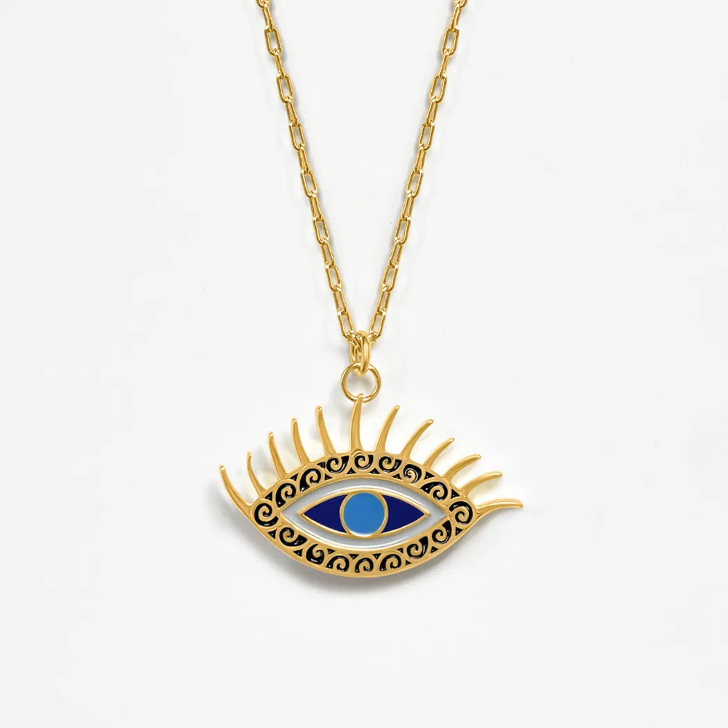 Evil Eye Pendant (Clarity) - Gold