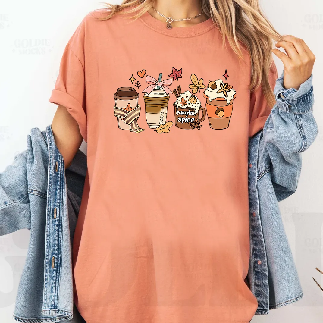 Fall Coffee Graphic Tee, Terracotta