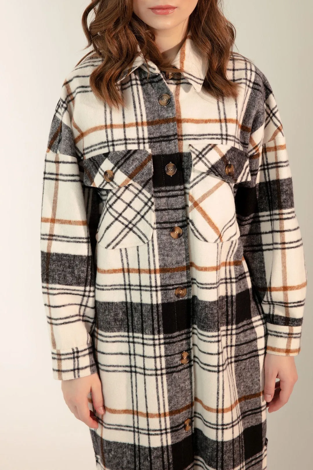 Female Plaid Patterned Shirt