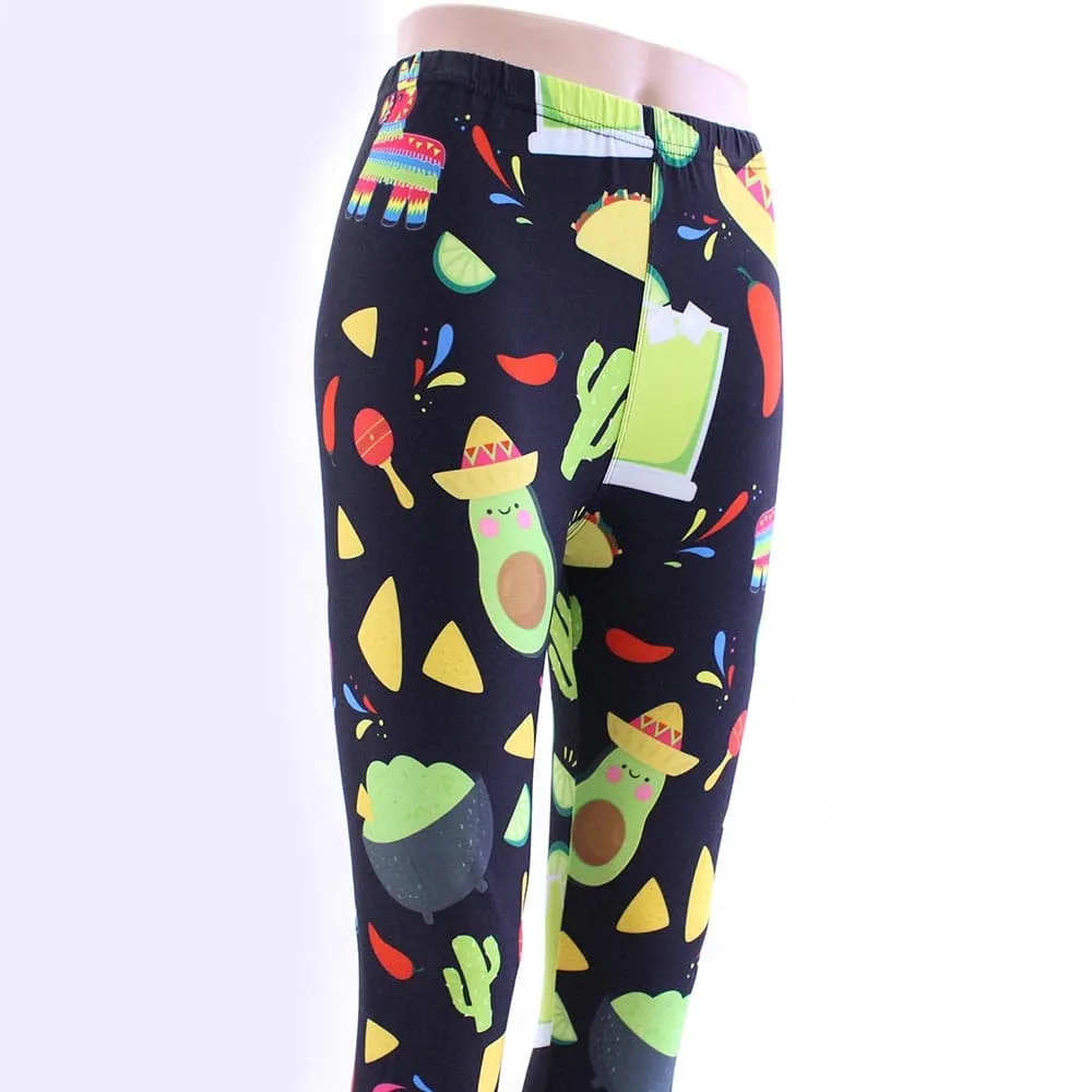 Fiesta Siesta Leggings 🥑🌮