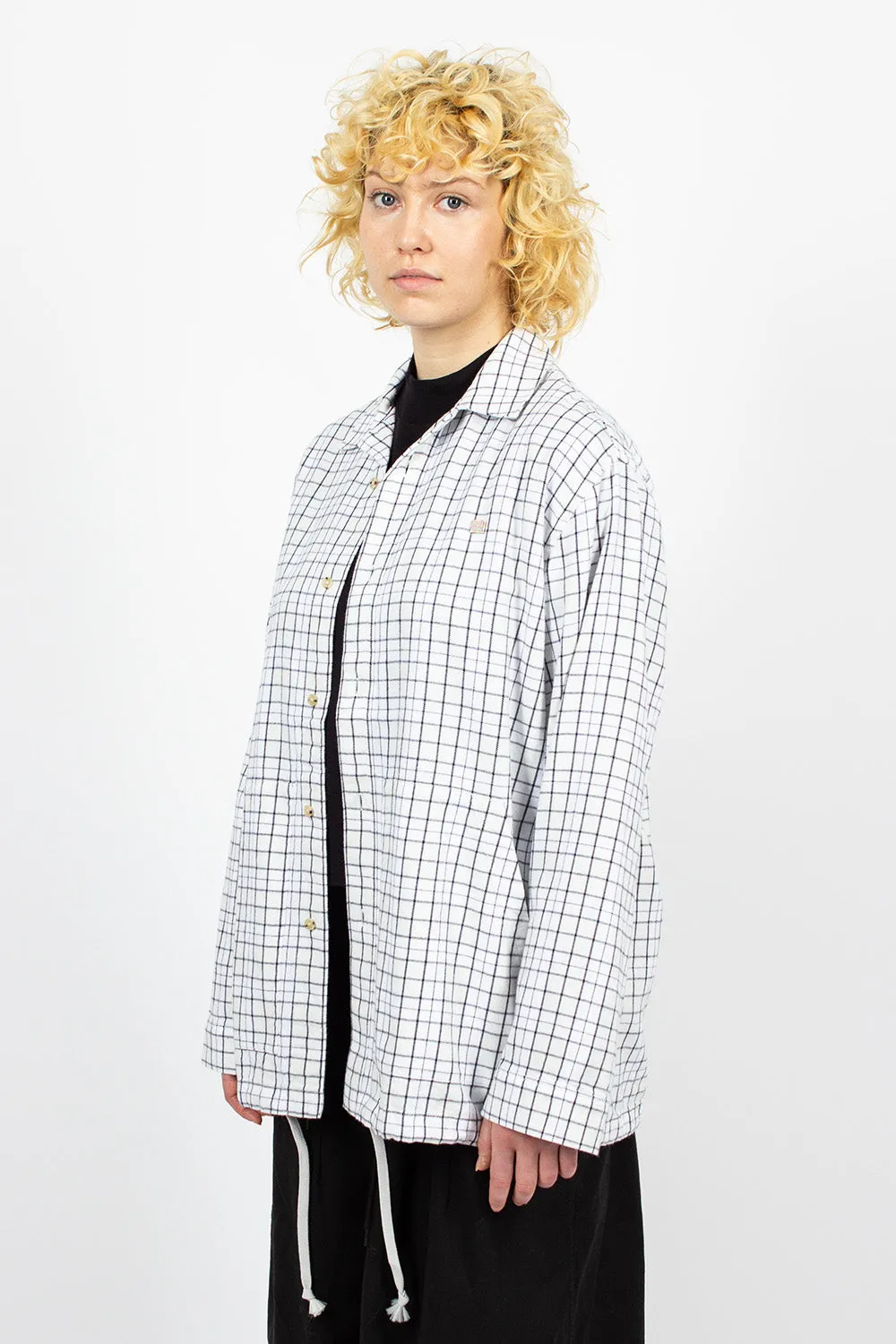 Flannel Overshirt White/Black