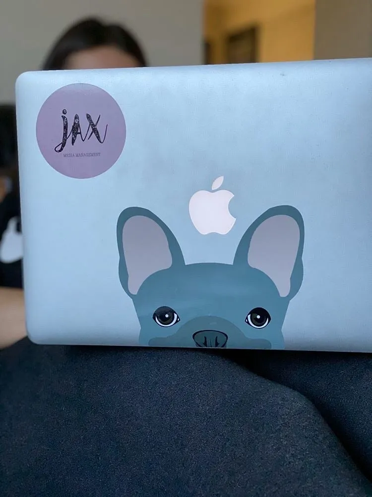 Frenchie Sticker | Frenchiestore |  Blue French Bulldog Car Decal