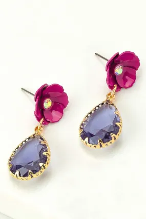 Fuchsia Stud Earrings