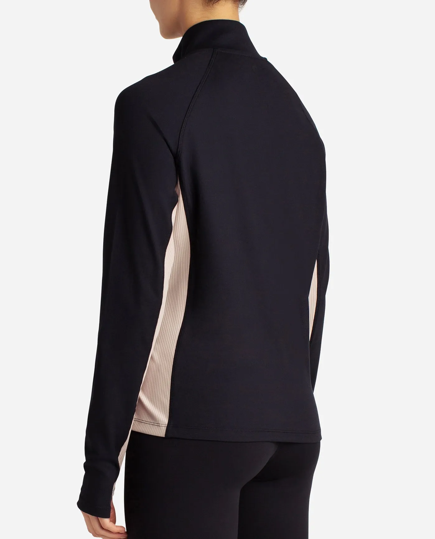 Full-Zip Colorblocked Yoga Jacket