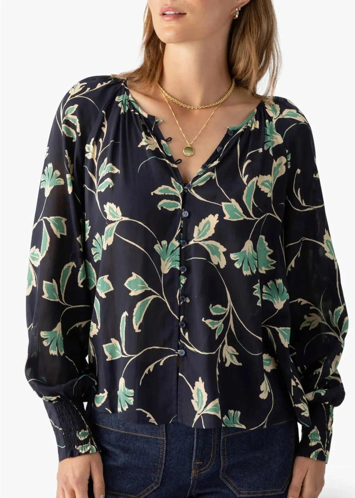 Garden Print Blouse