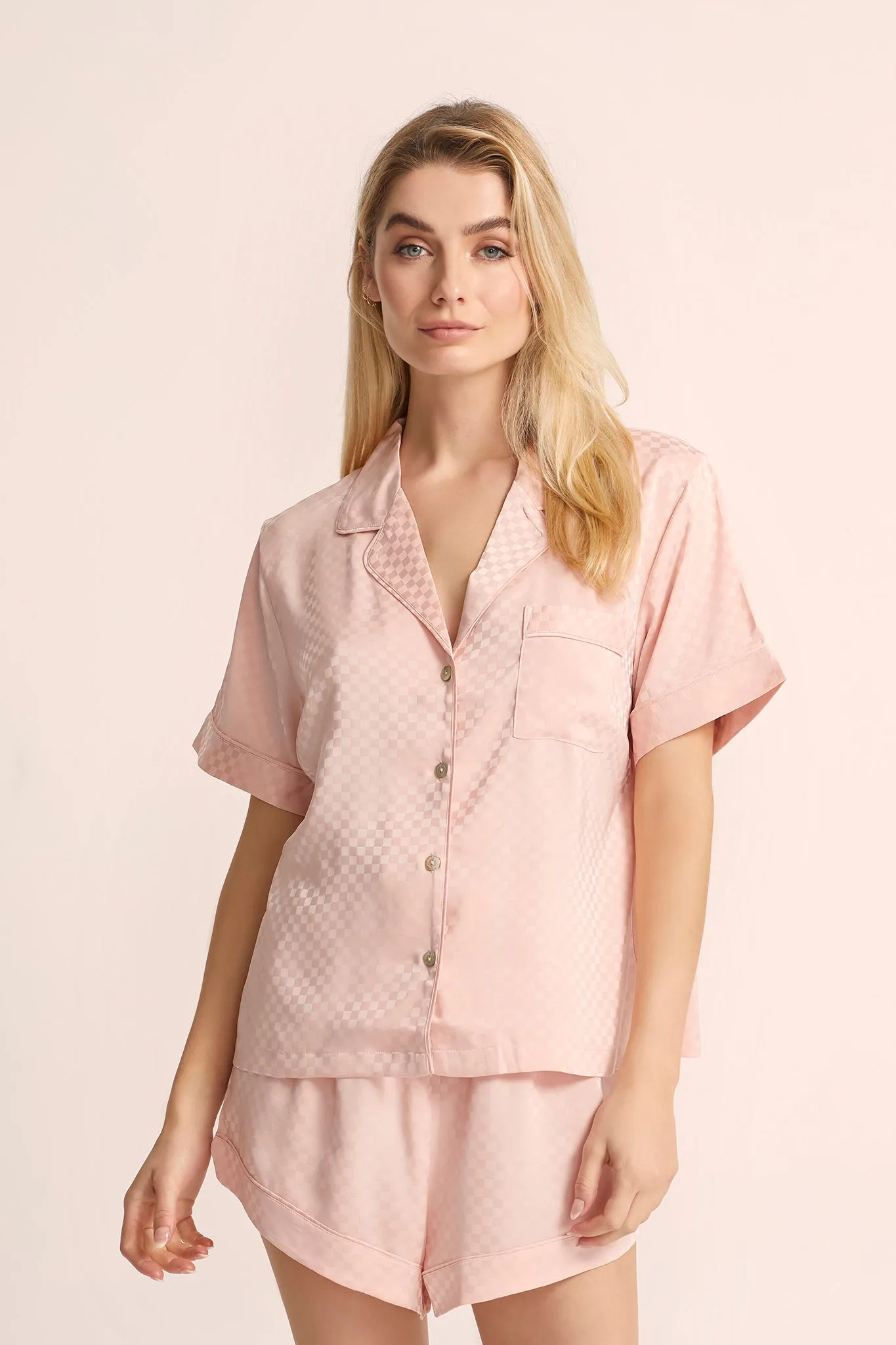 Gigi Short Pyjama Set - Dusty Rose