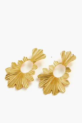 Gold Fleur Earrings