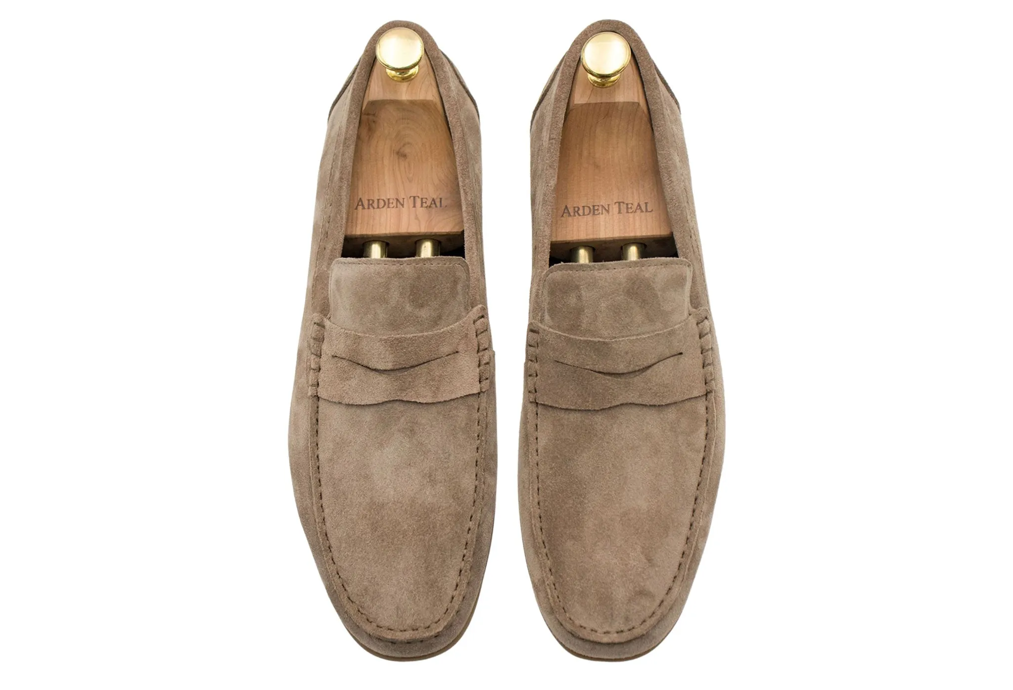 Gregores Sand Suede Penny Moccasins