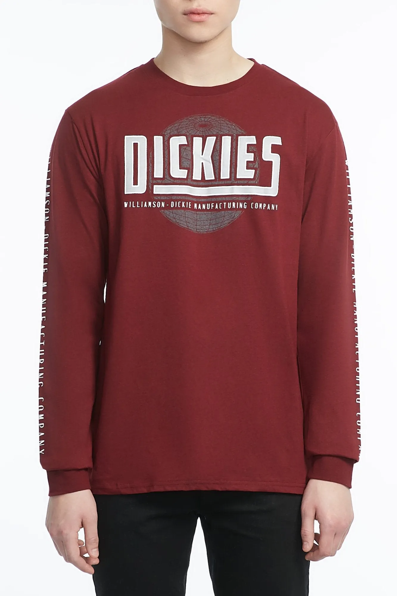 Guys Reflected Dickies Logo Long Sleeve Tee