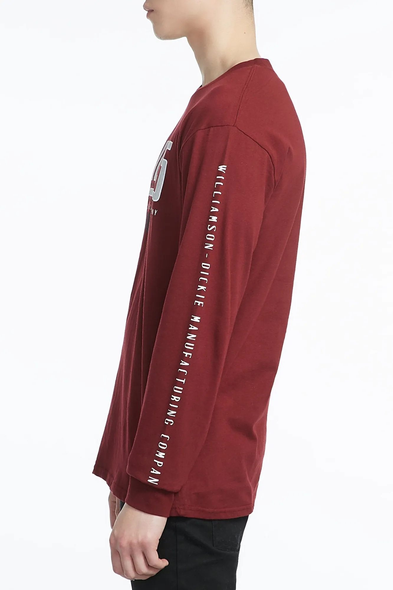 Guys Reflected Dickies Logo Long Sleeve Tee