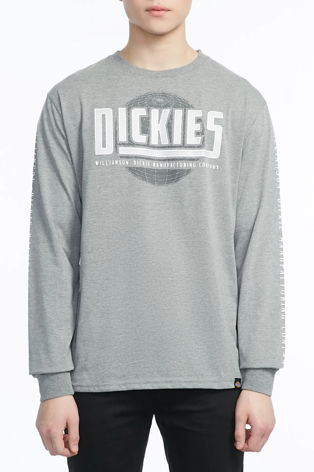 Guys Reflected Dickies Logo Long Sleeve Tee