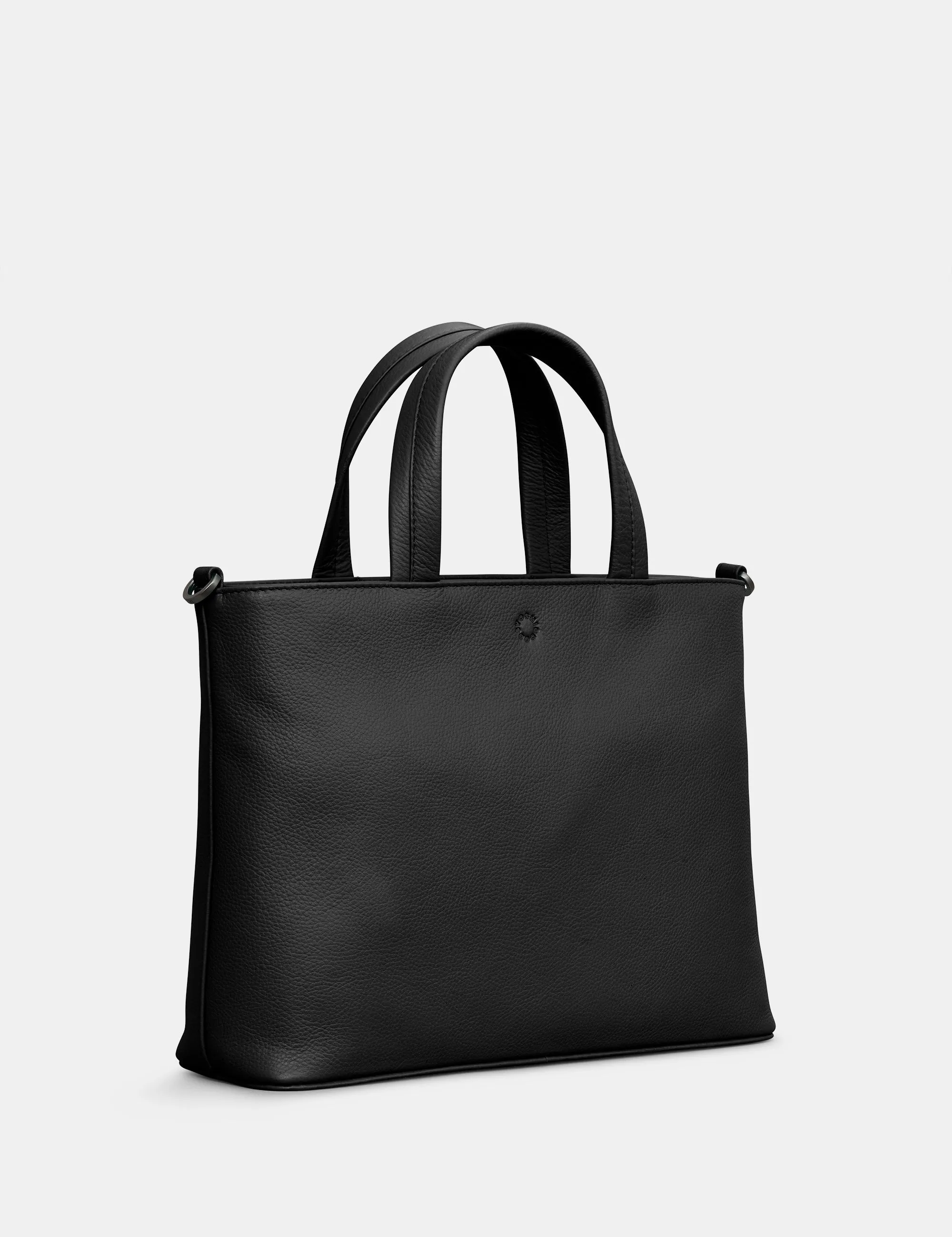 Hampton Black Leather Multiway Grab Bag