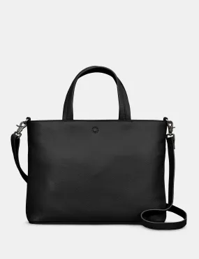 Hampton Black Leather Multiway Grab Bag