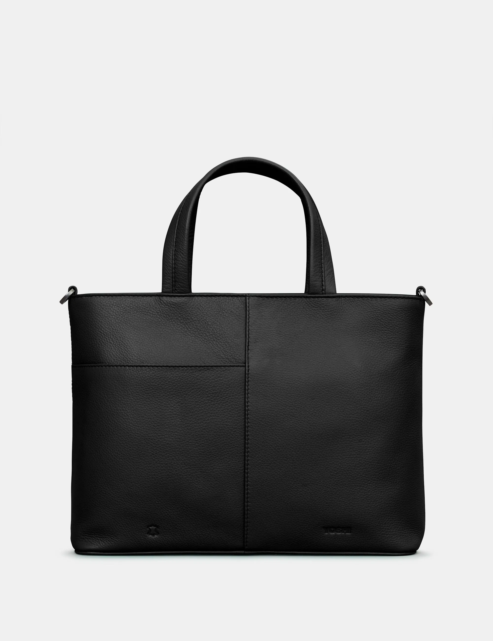 Hampton Black Leather Multiway Grab Bag