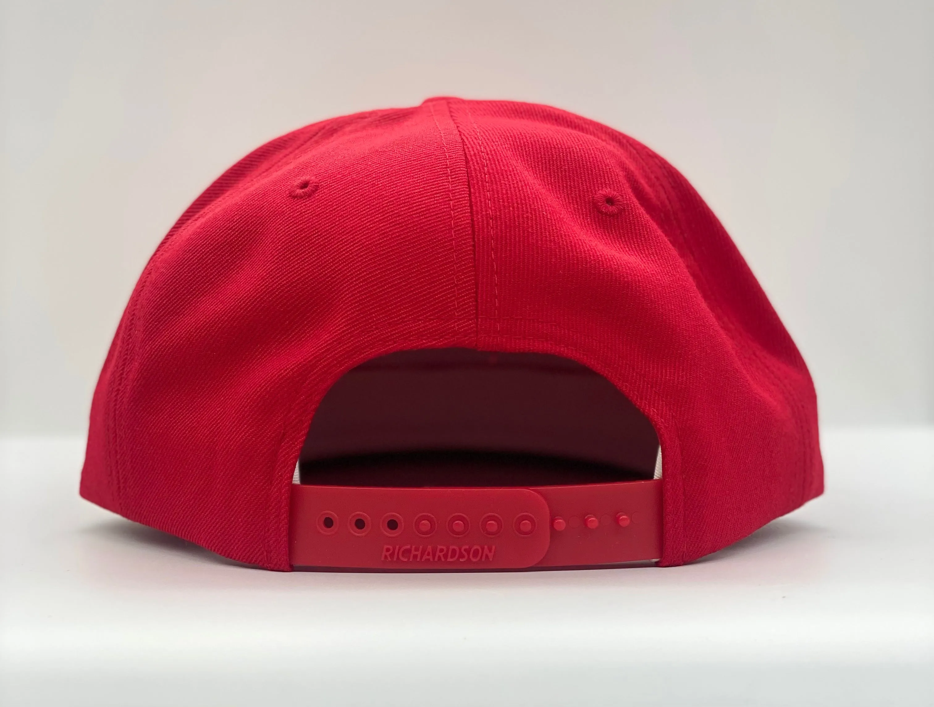 Hat - Iconic Text Flat Bill - Red