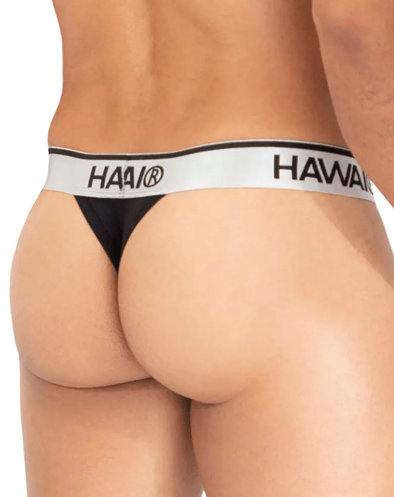 Hawai 42338 Microfiber Thongs Black