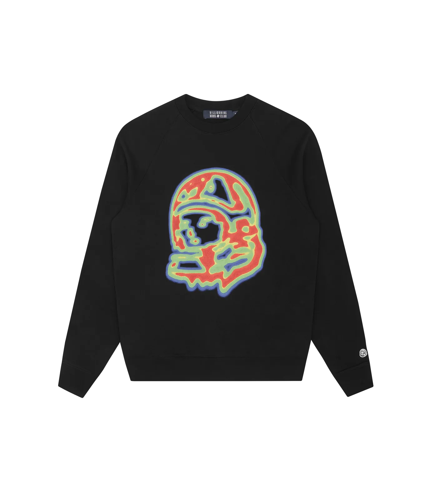 HEAT MAP HELMET LOGO CREWNECK - BLACK