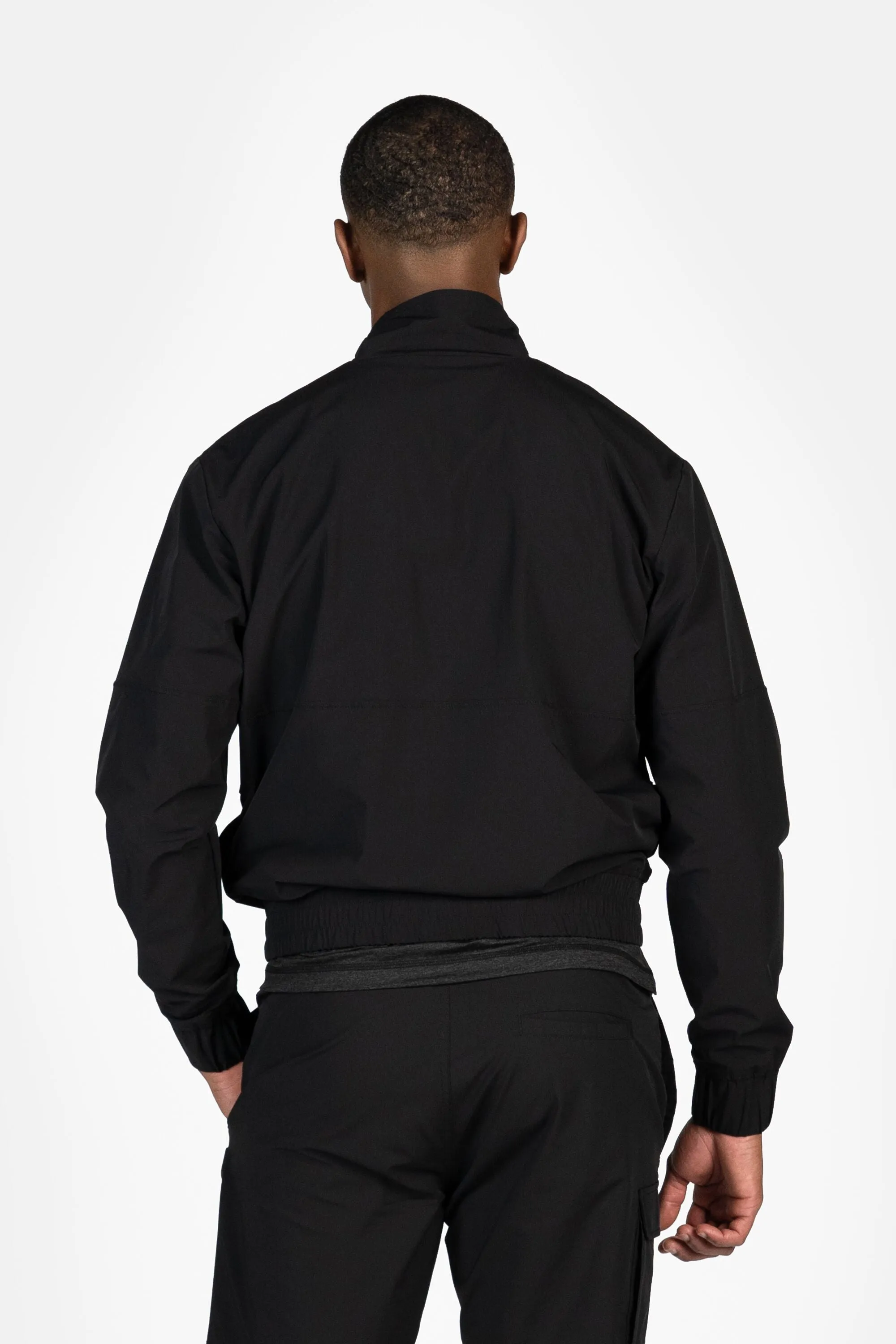 Hexline Slim Fit Track Jacket Jet Black