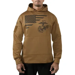 Hoodie: US Flag / USMC Eagle, Globe, & Anchor Concealed Carry Hoodie