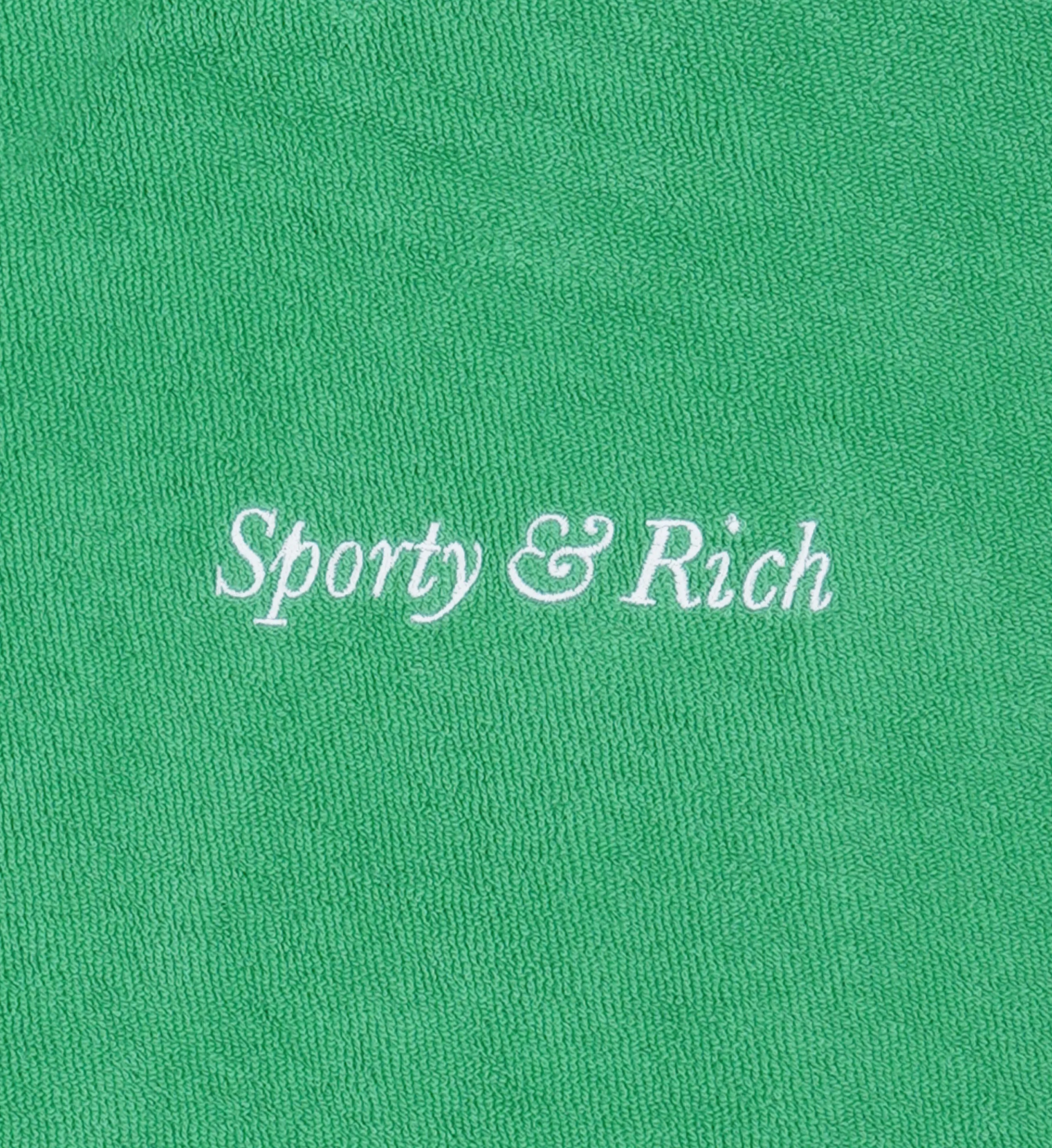 Italic Logo Terry Short - Verde/White