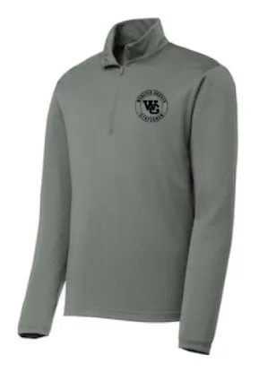 Jacket - 1/4 Zip NEW Gray Emblem