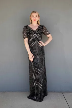 Jesse Harper - JH0502 Longline Art Deco Gown