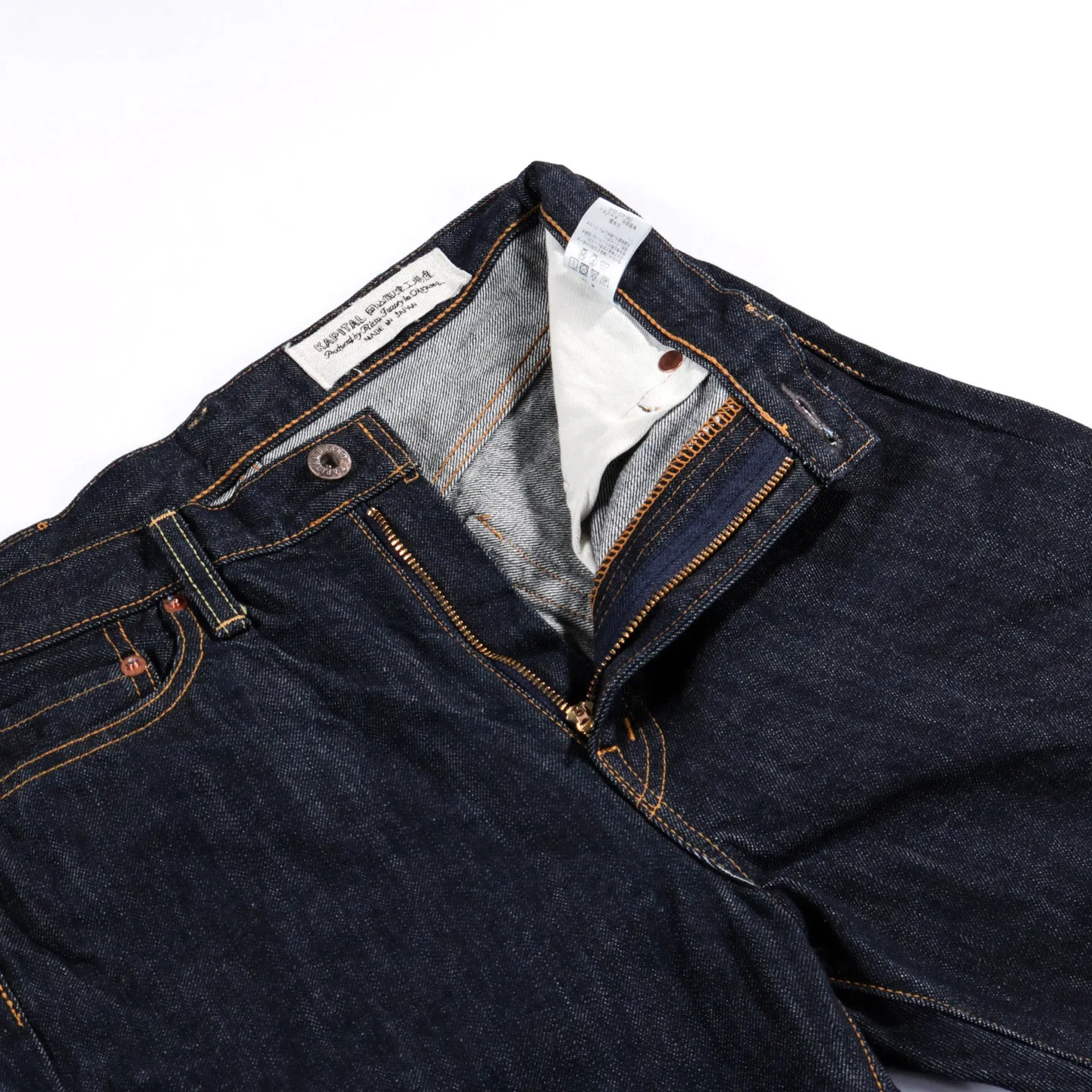 KAPITAL 14OZ DENIM 5P STONE ONE WASH