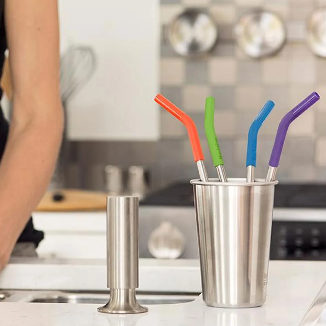 Klean Kanteen 8mm Stainless Steel Straws x 4