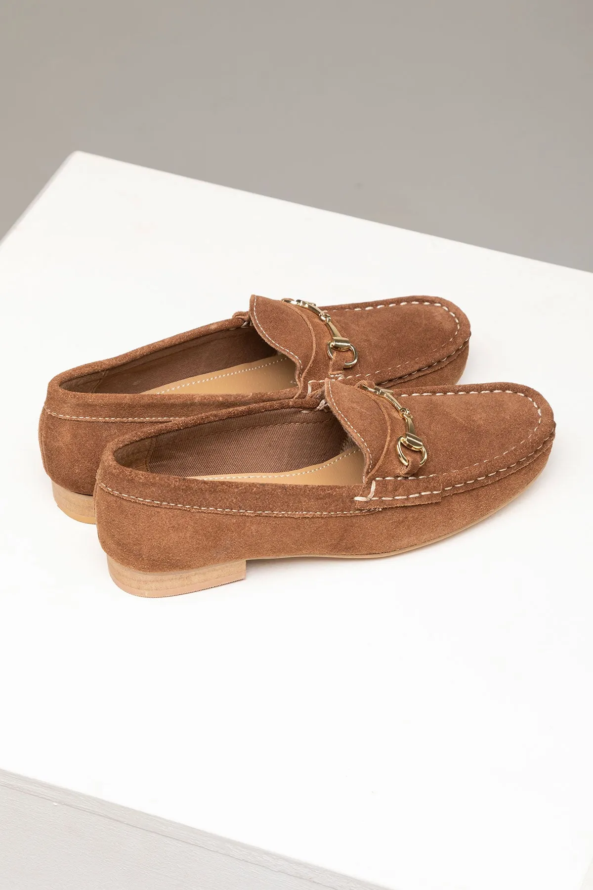 Ladies Suede Snaffle Loafers - Wrelton